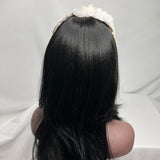 Headband. Bridal Headpiece. White & Cream. Vintage Beading. Handmade, by The House of Kat Swank. One of a Kind. Ready to Ship.